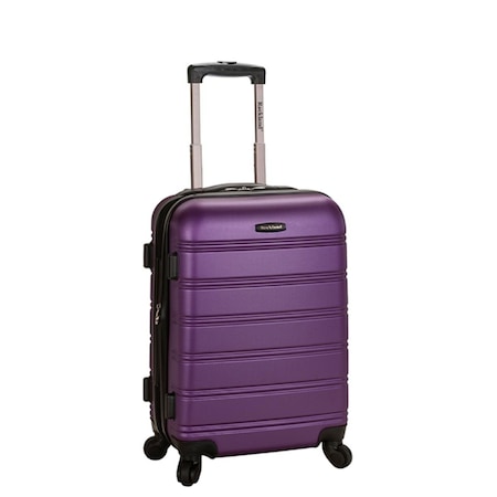 Rockland MELBOURNE 20 in. EXPANDABLE ABS CARRY ON - PURPLE F145-PURPLE
